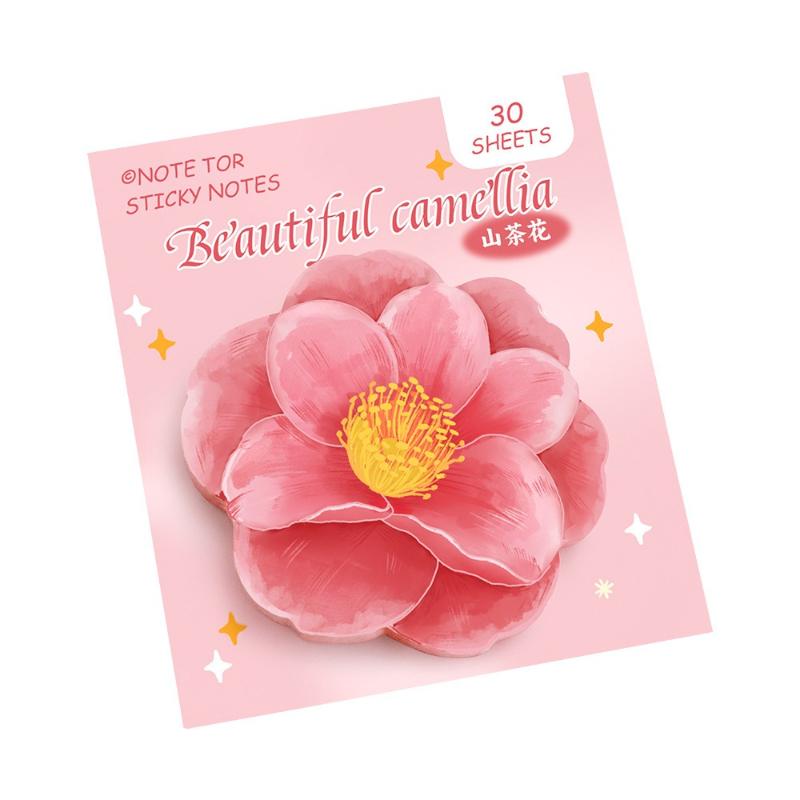 Cute Special Shaped Gift Flowers Sticky Notes Students Can Cartoon High Value Message Cherry Blossom N Times Kawai Stationery