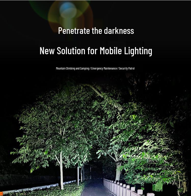 High-Power T6 LED Flashlight: USB Rechargeable, Zoom, Long-Range, Multi-functional, Detachable Torch