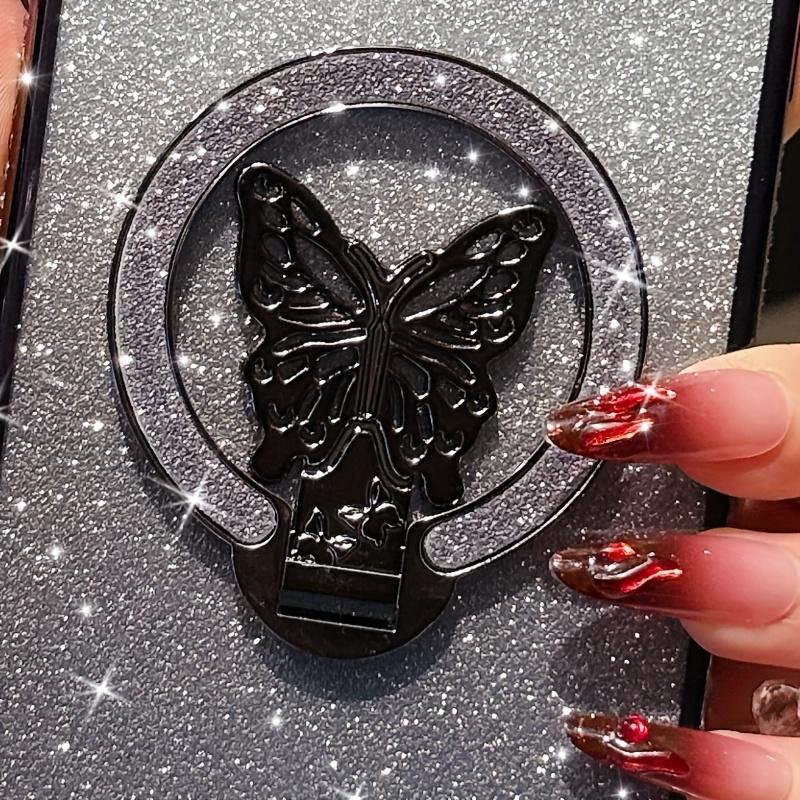 The Butterfly Adhesive Phone Holder Is Suitable for All Models. Butterfly Shaped Phone Case Desktop Stand, Lazy Support Design чёрный