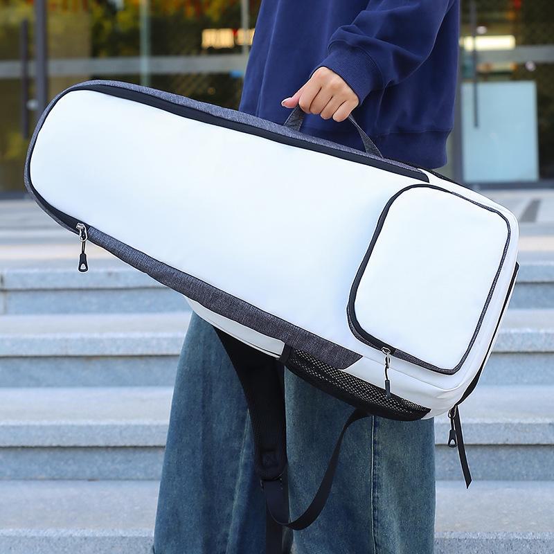 Multi-Functional Tennis & Badminton Bag with Shoe Compartment and Dry/Wet Separation, Custom Logo Option.