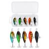 5PCS with Hooks Topwater Fishing Lures ABS Hard Baits Lifelike Artificial Hard Baits  Bass Fishing