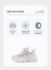 Girls' 2025 Autumn Mesh Breathable Parent-Child Sports Shoes with Rotating Button, Soft Non-Slip Sole