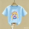 Maglietta Sailor Moon Bambini Ragazza Ragazzo Vestiti Estivi Neonato Cotone Magliette Stampa Manica Corta Top Bambini Toddler Anime Magliette Regalo