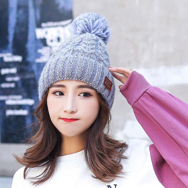ZHENYUEQI Women s Winter Thermal Knitted Beanie with Ear Protection One Size