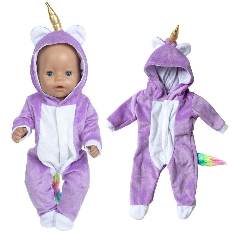 

2 шт./компл. Костюм+Обувь Наряд для куклы 43 см Милые комбинезоны Ромперы 17-дюймовая одежда для куклы аксессуар для куклы.