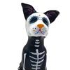 Halloween Dog Cat Ornament Haunted House Decoration Ghost Animal Sculpture Resin Craft Skull Sculpture Home Desktop Decor