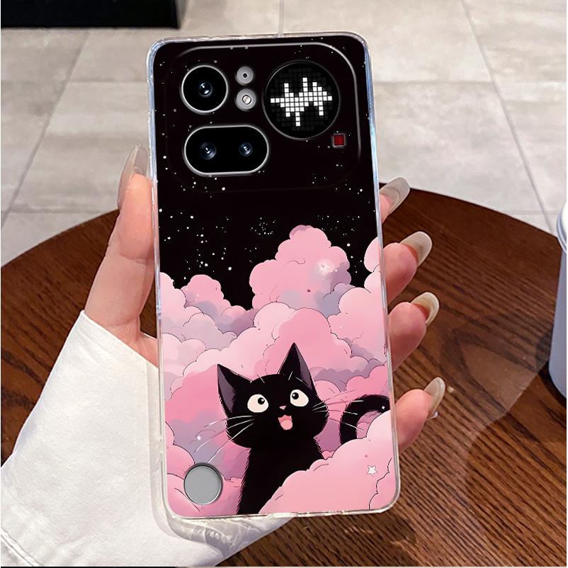Für Nothing Phone 4a Pro Hülle Klar Luxus Niedlich Liebes Hase Lustig TPU Weiches Silikon Rückseite Für Nothing Phone4A Pro Gehäuse