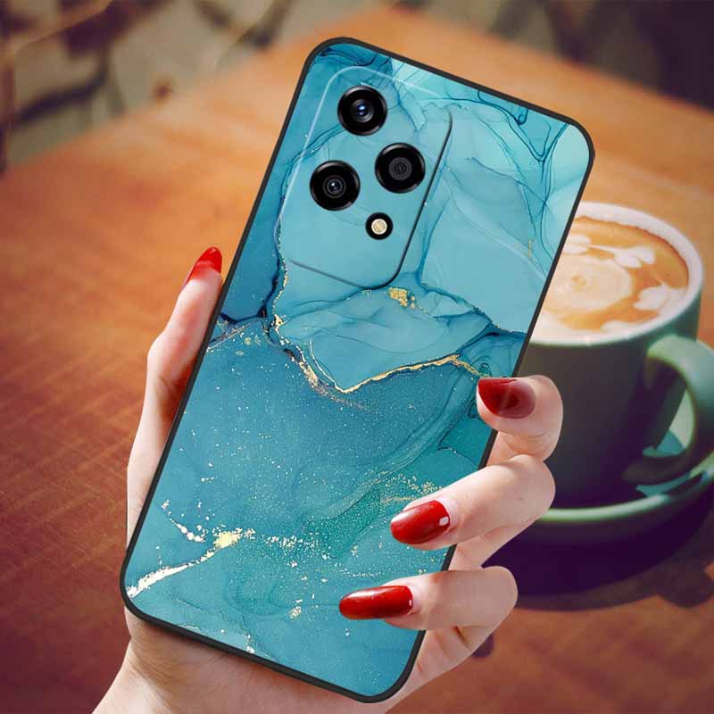 For Honor 200 Lite Case Soft Silicone Fashion Marble TPU Phone Cases for Honor200 Lite 200Lite Cover Capa 6.7'' Shockproof Shell