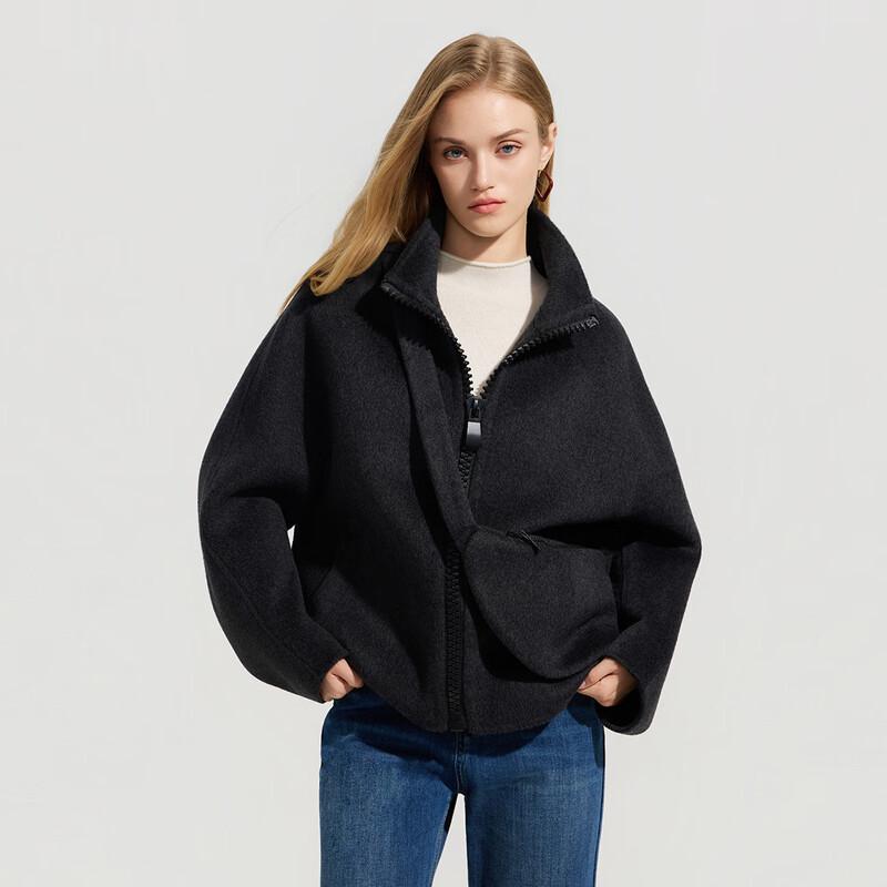 

Женское двустороннее короткое пальто из смесовой шерсти S