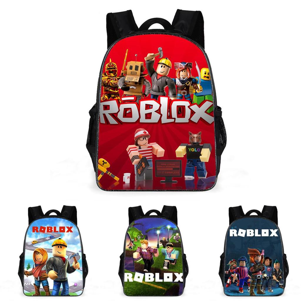 Roblox Double Layer Waterproof Backpack With Floral Print For Kids Perfect For School And Travel