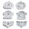 Reusable Silicone Crafting Mold For Festive Candle Base Featuring Halloween Pumpkin Bat And Specters Patterns