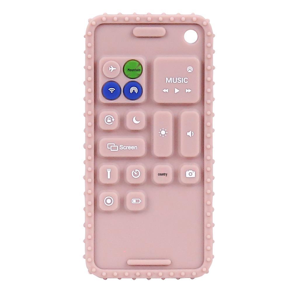 Silicone Teether Remote Control Toy for Babies 6+ Months