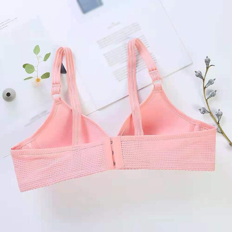 Reggiseno tradizionale per madri di grandi dimensioni in puro cotone, confortevole, traspirante, liscio, a coppa sottile, per persone di mezza età e anziani