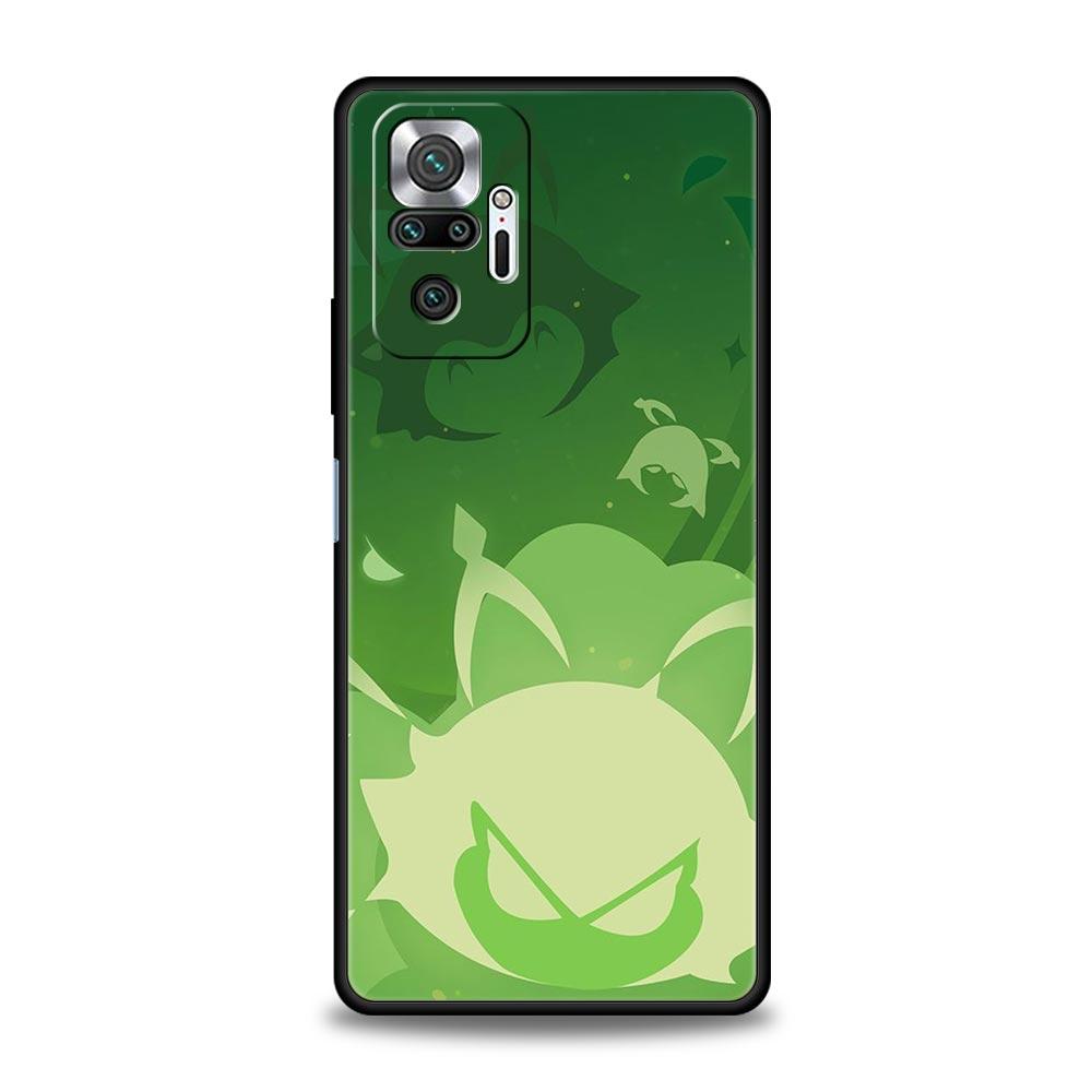 Genshin Impact Logo Phone Case For Xiaomi Redmi Note 12 5G 11 10 Pro Plus 9S 9 8 7 9T 8T 10C 9C 9A K50 Gaming Silicone Cover