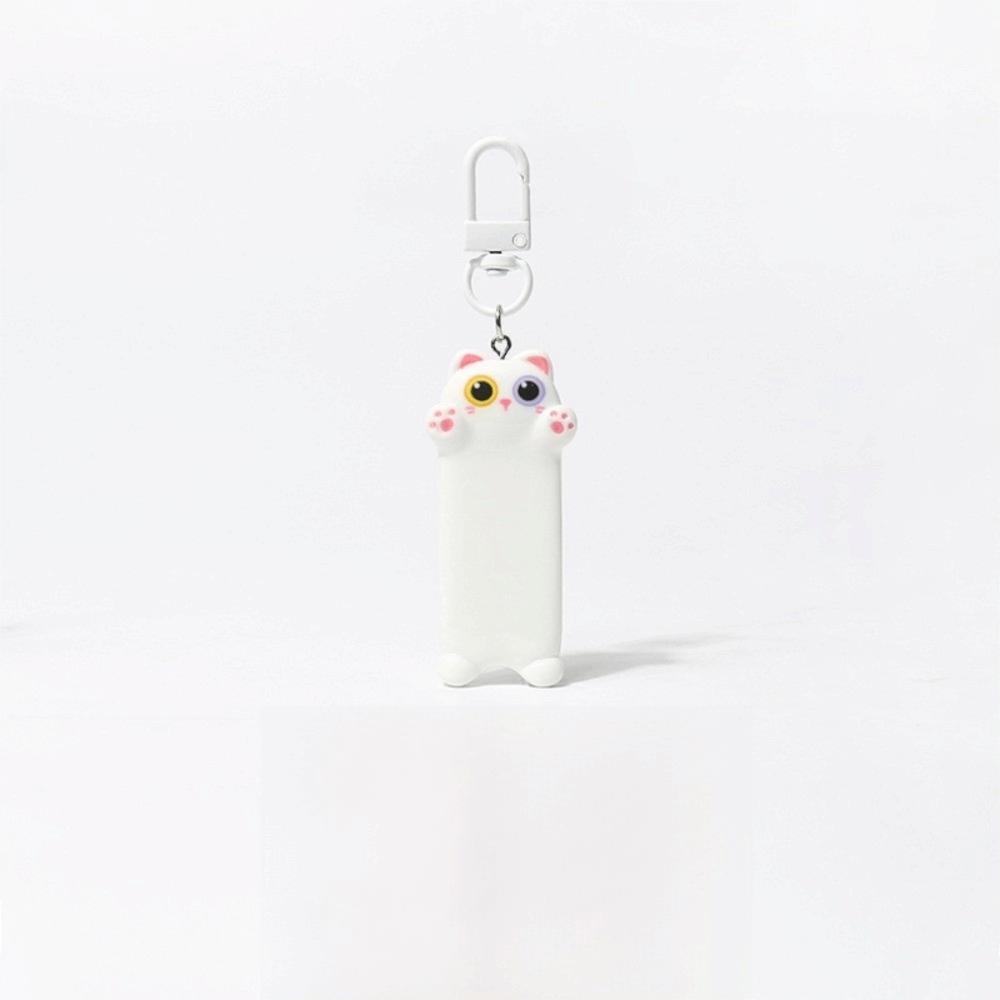 Kawaii Resin Cat Keychain Bag Accessory Purse Decoration Seeking A Hug Cat Car Keyring Children's Gift