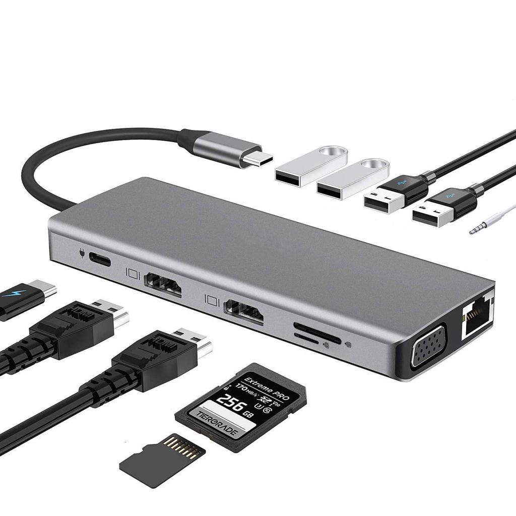 Universal Multi-Port USB-C Hub for Laptops & Tablets