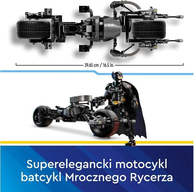 LEGO DC Batman 76273 Batman & Batcycle Buildable Figure