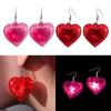 Fashion Dangle Earrings Heart LED Lights Pendant Earrings Valentines Jewelry