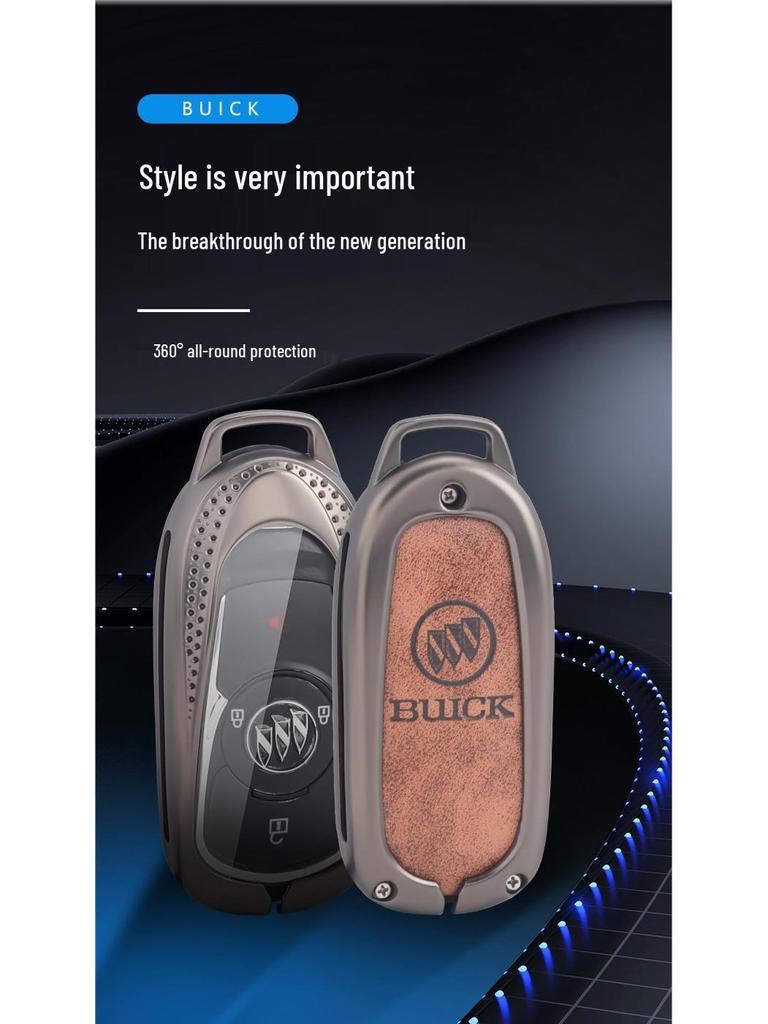 Buick Envision Key Case: Full Wrap Metal Protective Shell for Enclave, Regal, and LaCrosse Keychains
