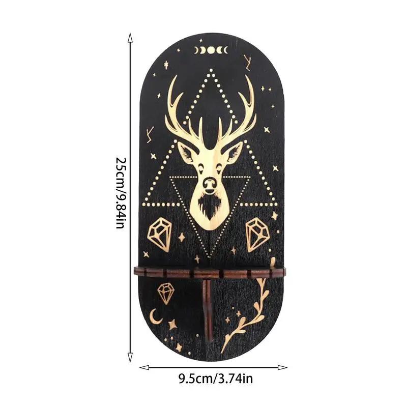 Kryształowa półka ekspozycyjna Boho Półka ręczna Kamienie Duchowy wystrój do sypialni, salonu, jadalni i ściany recepcji