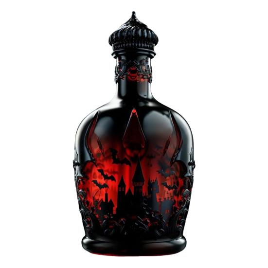 Halloween Whiskeyflaske Gotisk Magisk Drikk Stil Glass Whiskeykaraffel Flaske for Samlere Pappa Ektemann Gaver Høytid Bardekor