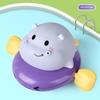 Wind-Up Pig Pull String Bath Toys, Baby Kids Water Fun Swimming Pool Floating Squeeze & Spray Animal Water Toys For Kids
