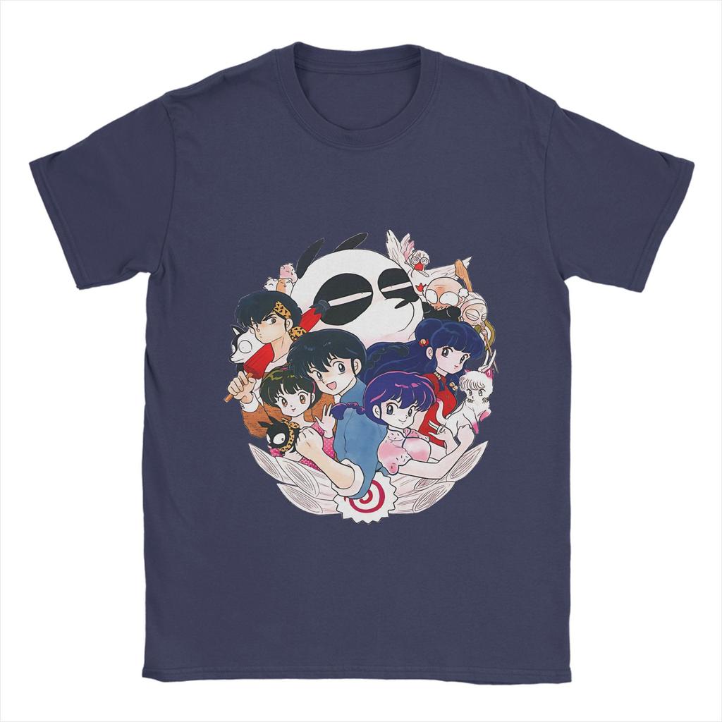 Novelty Ranmas 1/2 Panda T-Shirt Men Crewneck 100% Cotton T Shirt Short Sleeve Tees Gift Idea Clothes