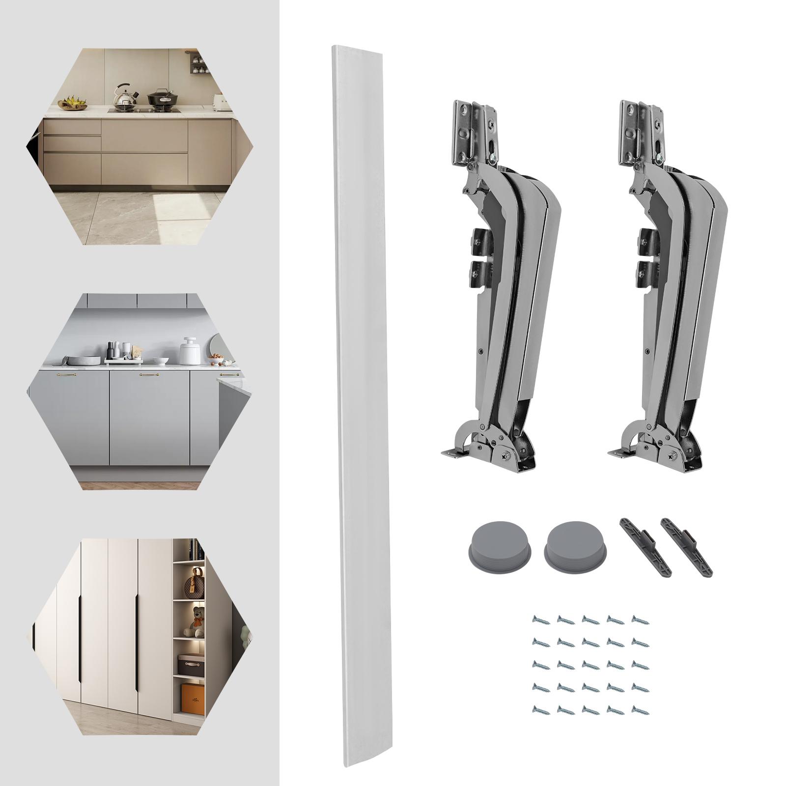 

180° Parallel Opening Cabinet Door Hinges, Cabinet Hinges for 15-25mm/0.59-0.98in Doors, 9kg/19.84lbs Load-Bearing Capacity серебряный