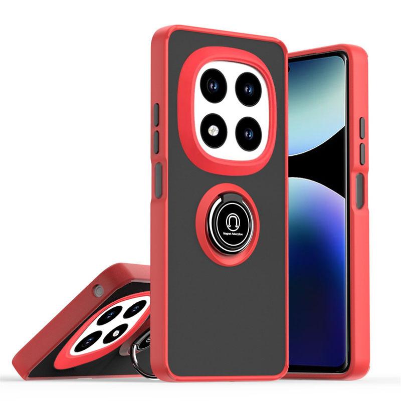 

Чехол Armor Matte Magnetic для Xiaomi Redmi Note 14 13 8 Pro Plus 12 Turbo 10 8T 5G Ring Holder Phone Cases Redmi 14C 13C Cover Redmi Note 14 5G (Global) красный