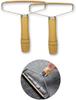Manual Lint Roller Hair Remover Brush with Wooden Handle Sofa Clothes Cleaning Lint Brush Pet Hair Remover Shaver Brush Tool