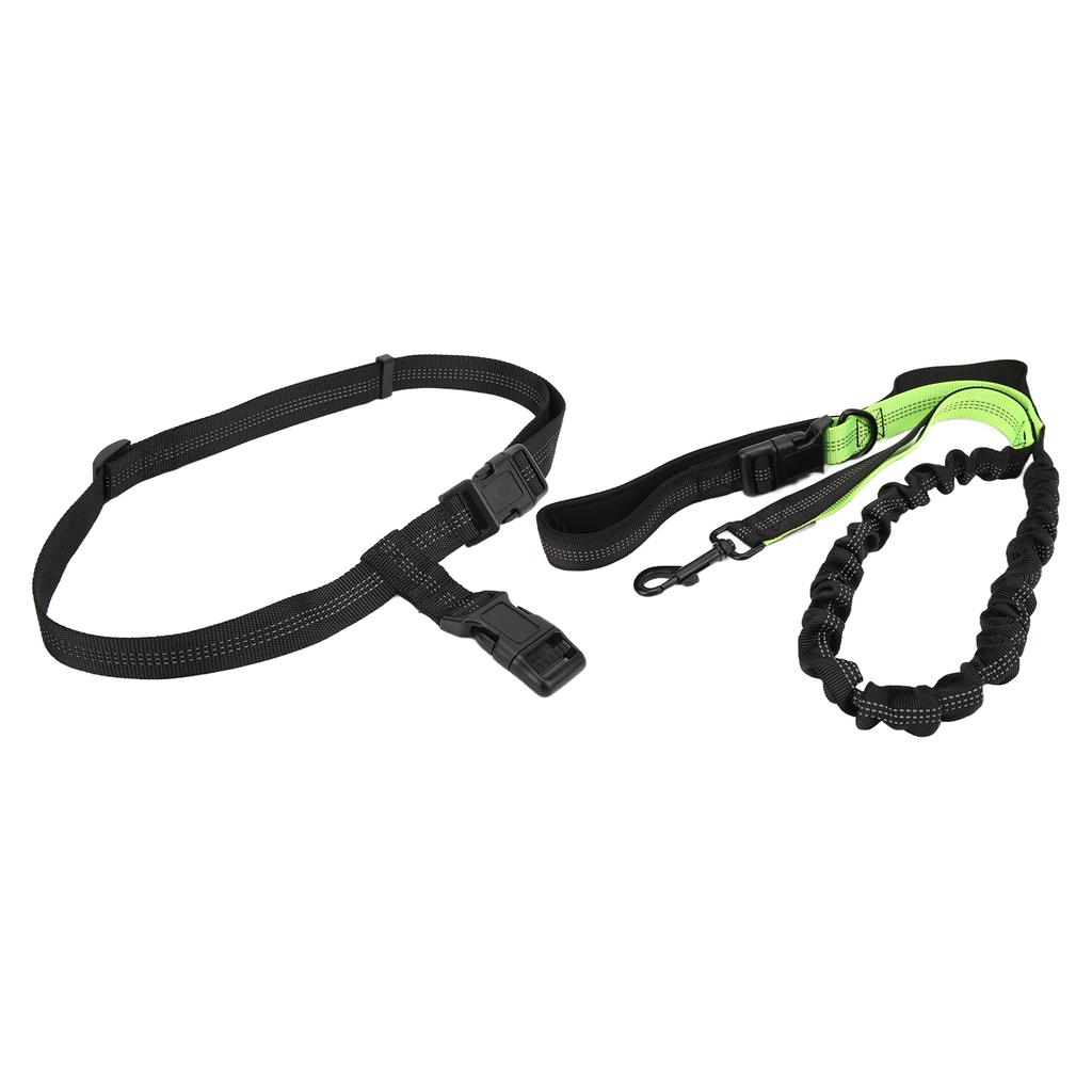 Pet Leash Adjustable Hands Free and Reflective Dog Running Rope with Waist Belt for Small Medium and Large Dogs