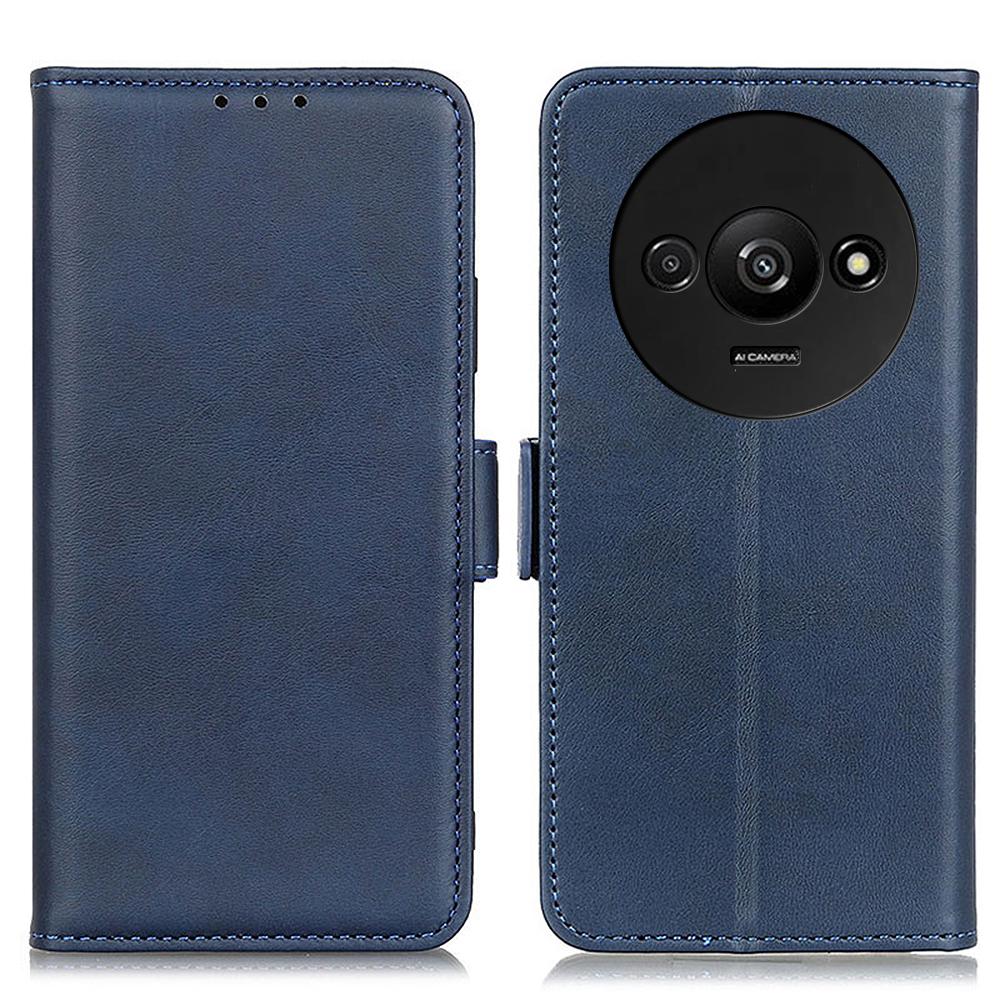 For Xiaomi Redmi A3 4G/Poco C61 4G Wallet Case PU Leather Stand Phone Cover Side Magnetic Clasp