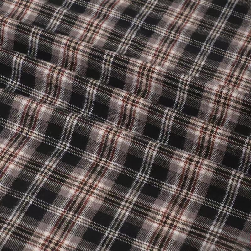 

Soft Cotton Plaid Checker Fabric Brushed Flannel Grid Cloth Fabrics for Handmade DIY Sewing Shirt Dress Scraf Clothing Fabric 1Yard