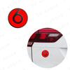 3D Metal Middle B-Pillar Trim Panel Beats Magic Sound Emblem Car Rear Bumper Trunk Side Badge Sticker For Golf Polo Jetta Passat