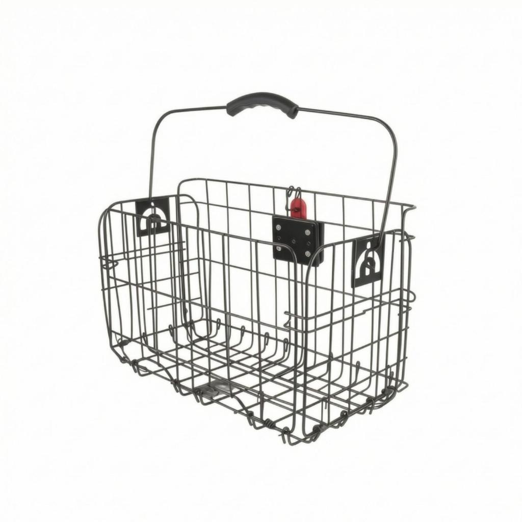Foldable Folding Bike Basket with Mounting Plate Heavy-Duty