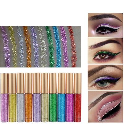 Třpytivé lesklé tužky na oči Tekuté sexy dámské oční party svatební make-up