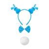 1/3/4/5Pcs Women's Bunnies Costume Accessories Set Rabbit Ears Headband Bowtie Rabbit Tail Tutu Skirt for Easter Party