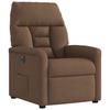 Vidaxl Electric Recliner Armchair, Brown, Fabric Upholstered