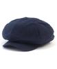Yunibeosyeolkemiseuteuli Linen Navy Loose Fit Newsboy Cap