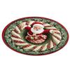 80cm 31.5in 3D Illusion Rug 2D Flat Printed Christmas Doormat Round Vortex Carpet  Christmas