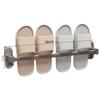 HANDUNYOU Wall-Mounted Space Aluminum Bathroom Slipper Rack