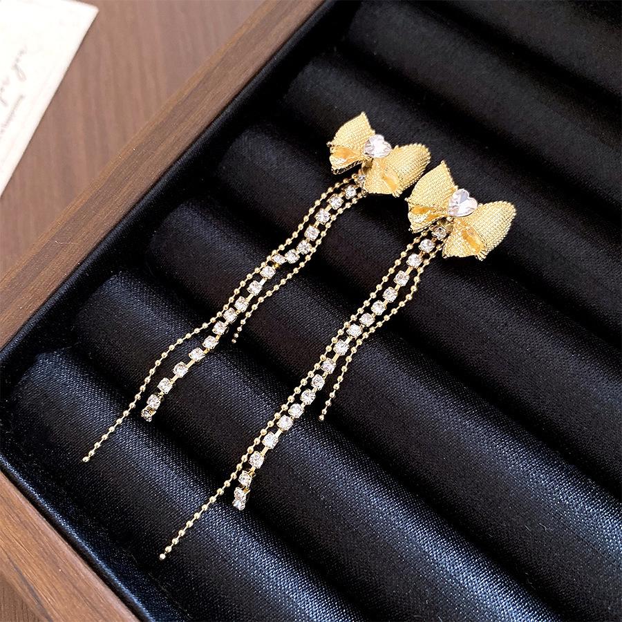 Sweet Dream Flowing Light: Super Fairy Bow Tassel Stud Earrings 2026 – Unique and Beautiful Accessories for Women