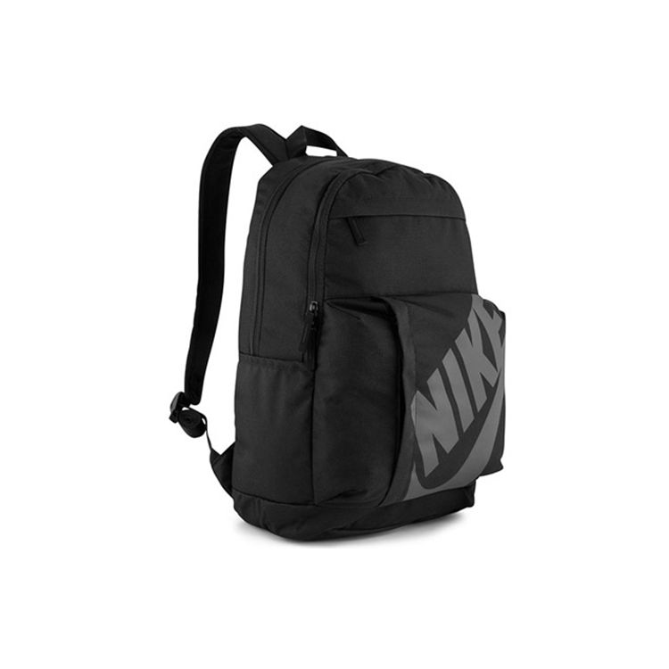 Nike Large Logo Casual Zipper Backpack Unisex Backpacks Black BA5381-010