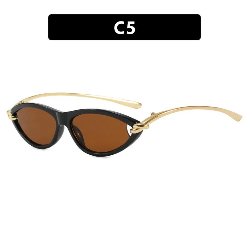 New Cat-eye Sunglasses UV400 Metal Protection Unisex Shades for Stage Performances Walk The Show Eyewear