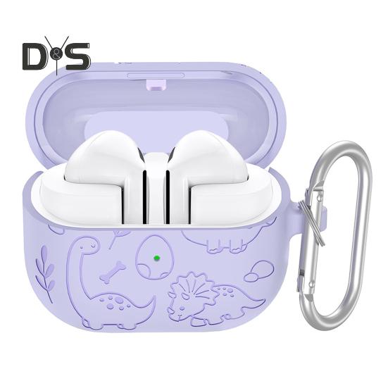 

Силиконовый защитный чехол для наушников, ударопрочный, ударопрочный, бесшовный, простая установка, защитный чехол для SamsungGalaxy Buds 3/3pro светло-фиолетовый