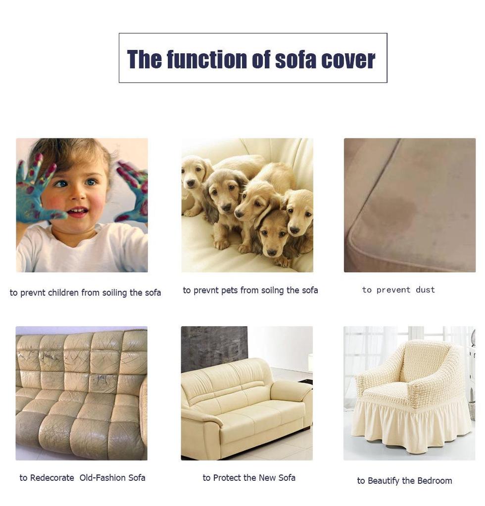 Cross-border Bubble Gauze Lace Sofa Cover: Thick, Non-slip, Dustproof for All Seasons