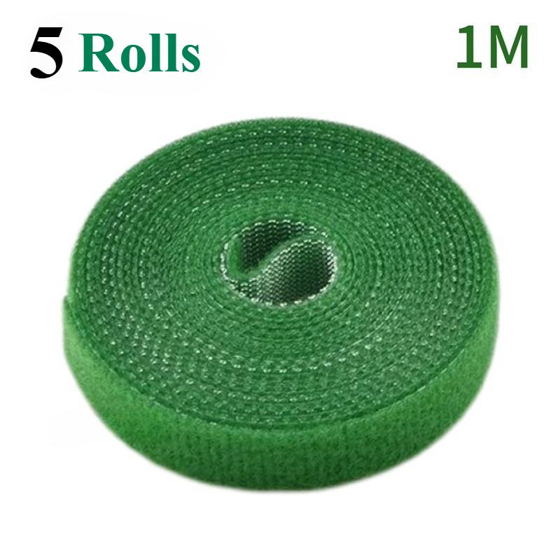 Nylon Plant Ties Plant Bandage Hook Tie Loop Adjustable Plant Support Reusable Fastener Tape for Home Garden Accessories