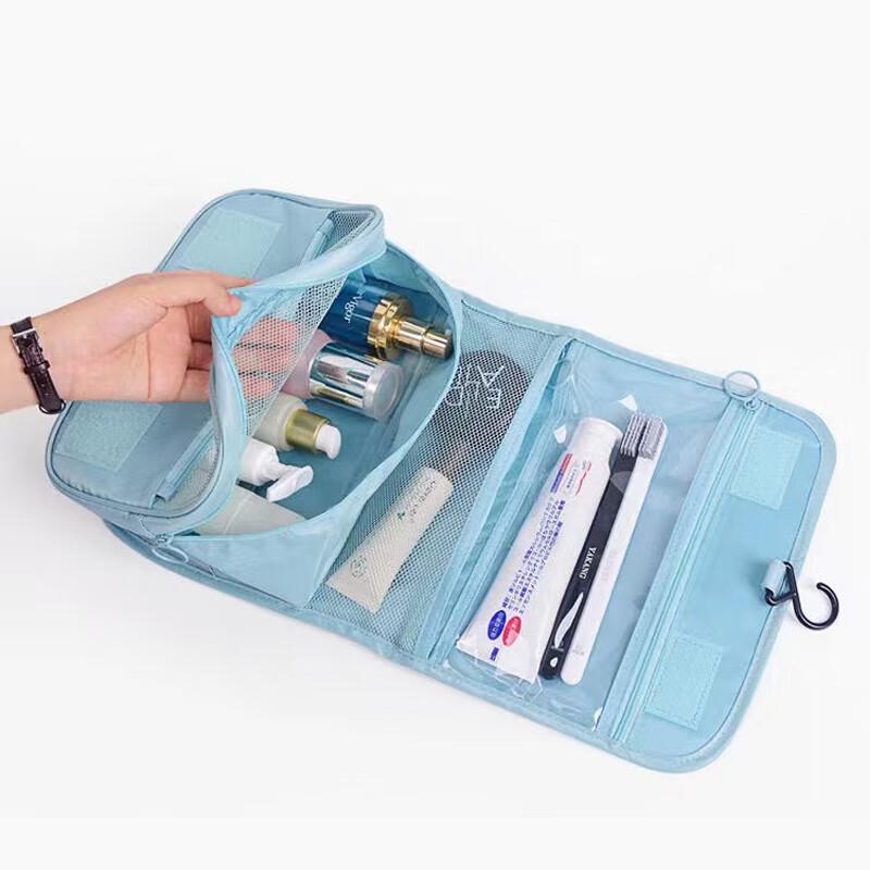 ToMill Travel Toiletry Bag for Men And Women, Portable Business Trip Toiletry Kit, Outdoor Makeup Bag, Toiletry Organizer, Mint Gree