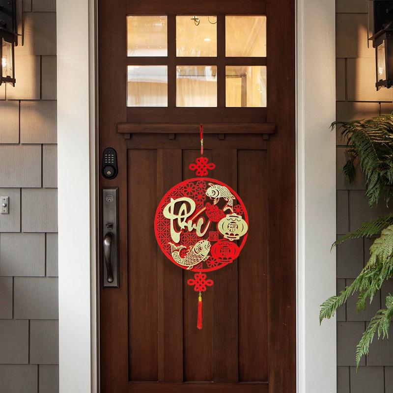 1PC Tassel Design Scene Setting Blessing Pattern Auspicious Pendant Home Decor Exquisite Various Styles