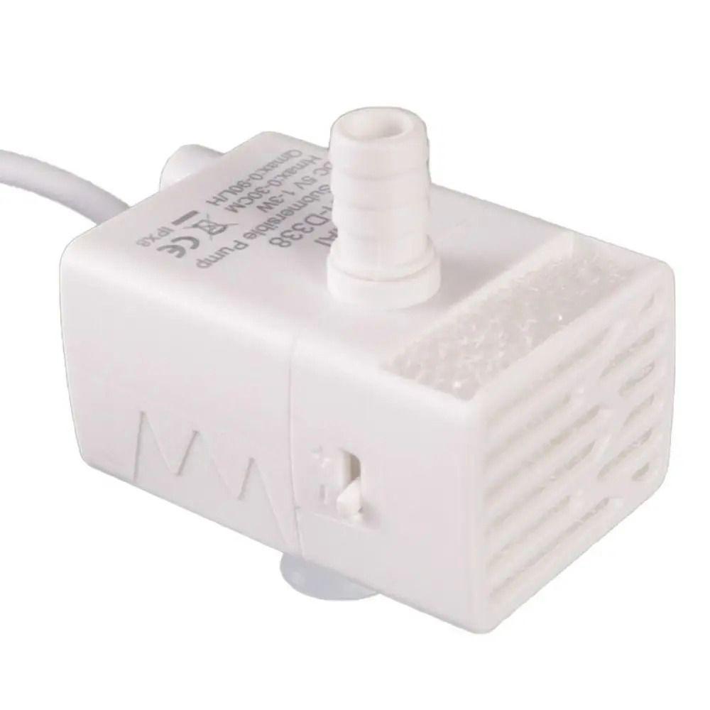 1Pcs 3 Suction Cups Pet Water Dispenser Pump 5V USB Water Filter Pump  Prevent Dry Burning